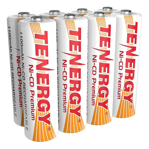 Tenergy Aa Premium Nicd Baterias Recargables 1100mah 1.2v B