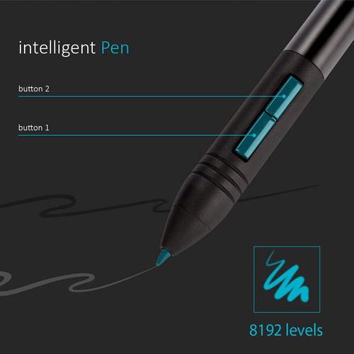 Huion Wh1409 Tableta De Dibujo Gráfico Inalámbrico 8192 De