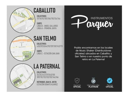 Imagen 3 de 8 de Bombo Niños Parquer 20cm Palillos Correa Rojo Cuota