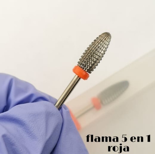 Fresa 5 En 1 Cromadas Para Torno De Manicure 