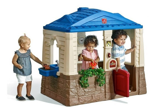 Tidy Blue Roof House - Step2 - Jogo Little House para crianças