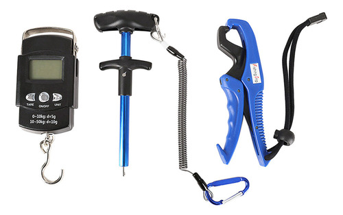 A A Kit Pesca: Báscula Digital Portátil + Agarra+