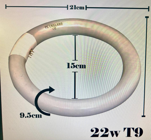 Kit 10 Lâmpada Circular T9 Fluorescente 22w 6000k Promoção