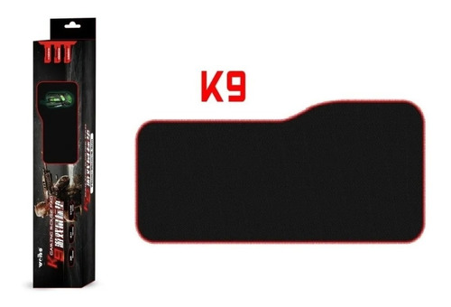 Mouse Pad Gamer Xl Antideslizante Negro Borde Cosido 75x35cm