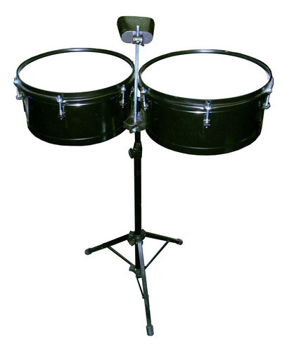 Imagen 1 de 10 de Timbaletas 13¨ 14¨ + Soporte + Cencerro + Palillos