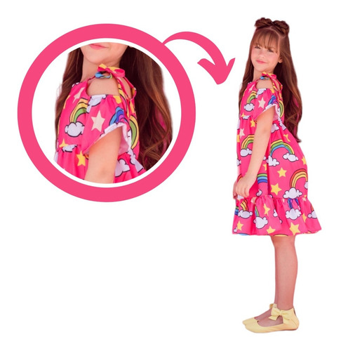 Imagem 3 de 6 de Vestido Infantil Juvenil Festa Mini Diva Blogueirinha