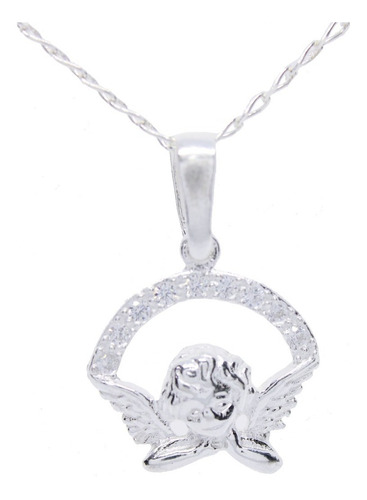 Dije De Ángel De Plata .925 Regalo Para Dama Joyería Guarda