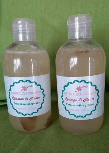 Shampoo Y Acondicionador De Menta Para Cabellos Grasos