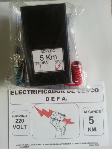 Electrificador 5km Boyero Electrico Unico Consumo 0,2w Envio Cuotas