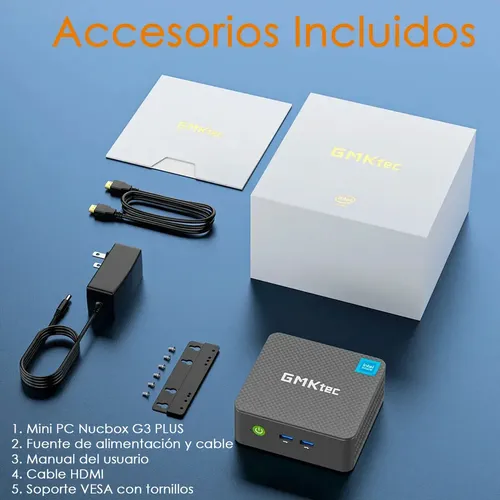 Mini PC GMKtec G3 Plus Intel N150 con 16 GB RAM y 512 GB SSD