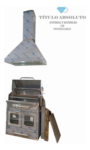 Asador/ataud Y Campana Conica De Inoxidable