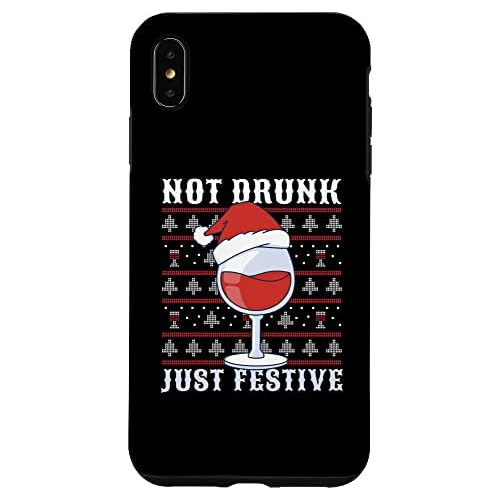 iPhone XS Max Not Drunk Funny Santa Holiday Anto Christ...