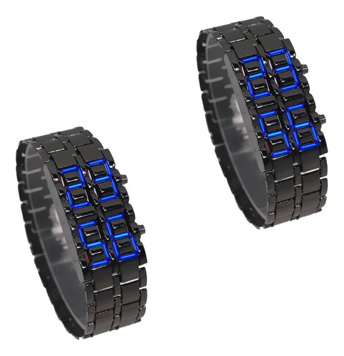 Reloj Ergonómico, Mxtid-002, 2 Pzas, Longitud 19.4cm, Ancho Correa Negro