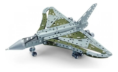 Kit Juego De Construcción Avión Vulcan Militar Metal 276 Pz