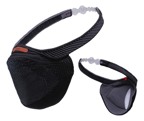 Kit Máscara Proteção Fiber Knit Sport Pro Max C/ Clip Nasal Cor Preto Tamanho Média