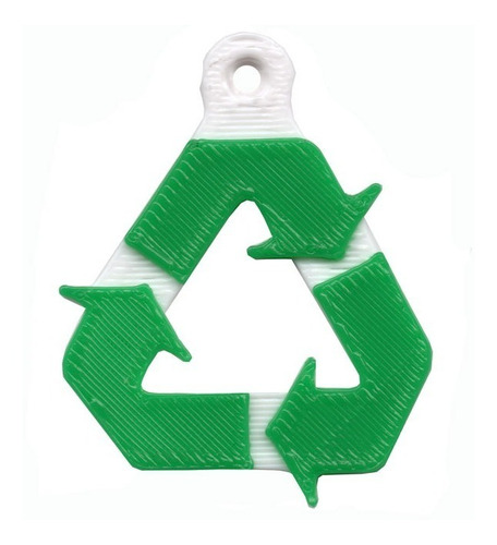 Imagen 2 de 2 de Llavero Logotipo Reciclar Pack X 20 Unid