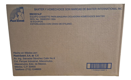 30 Cassets Para Maquina Cicladora Baxter Homechoise