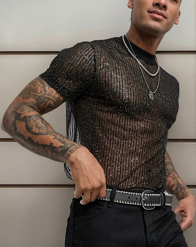 Camisa Base Transparente, Fina Y Transpirable, Moderna, Para