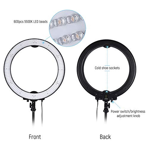 Andoer Ring Light Kit Cm Outer Dimmable Led With Stand Hot