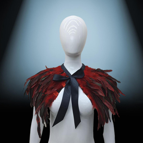 Chal De Plumas Cómodo Cuello De Plumas En Capas For Fiesta
