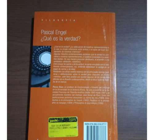 ¿qué Es La Verdad? Pascal Engel.
