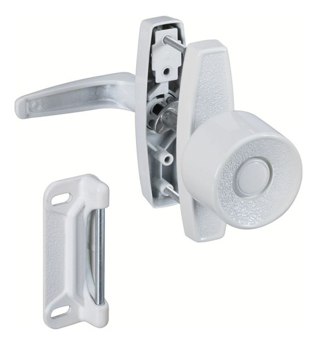 Hardware Pestillo Universal Para Pomo Blanco