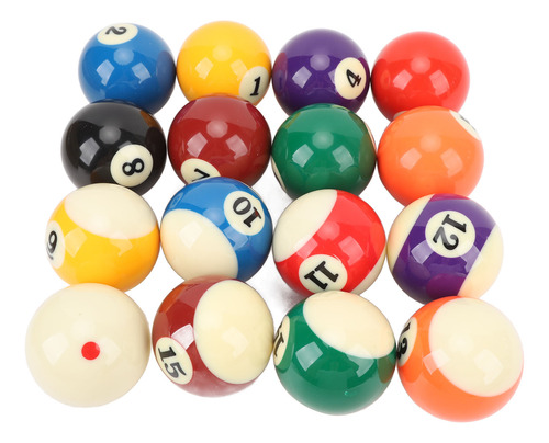 Juego De 16 Bolas De Billar De Repuesto De Resina, 2.25 PuLG