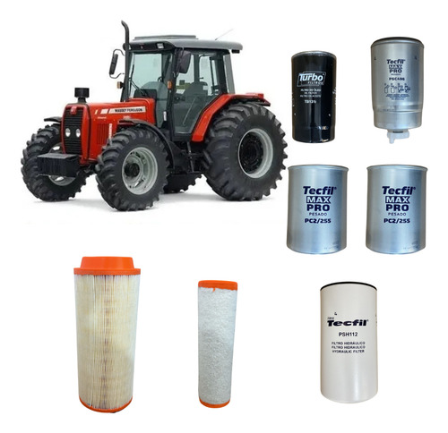 Kit Filtros Revisão Completa Trator Massey Ferguson 297-299