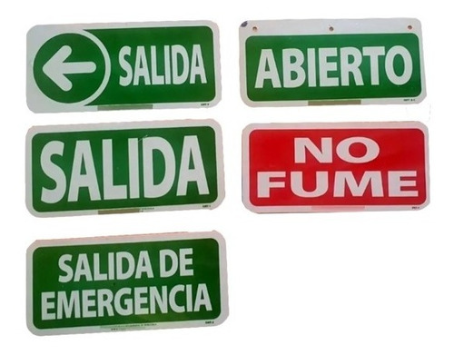 Señalizacion - Salida - No Pase - No Fume - Emergencia