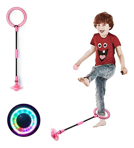 Cingfanlu Kids Plegable Tobillo Skip Ball Flash Jump Colorid