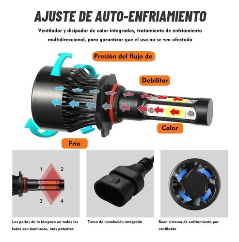 Kit De Faros Led Delanteros De 4 Lados 12000lm For Suzuki
