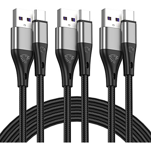 Cable Usb Tipo C Halihall, Paquete De 3 Cables De Carga Rápi