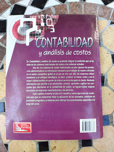 Principios De Contabilidad, Contabilidad Financiera Y Costos (Usado)