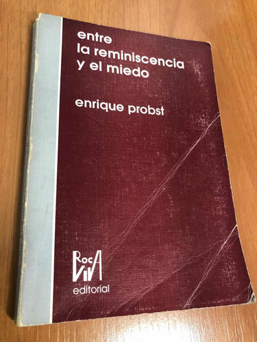 Libro Entre La Reminiscencia Y El Miedo - Probst - Oferta