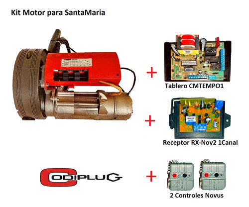 Motor Santa Maria 2.5  Puerta Enrollable Kit De Instalación