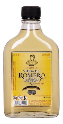 Tequila Viuda De Romero Reposado 250 Ml