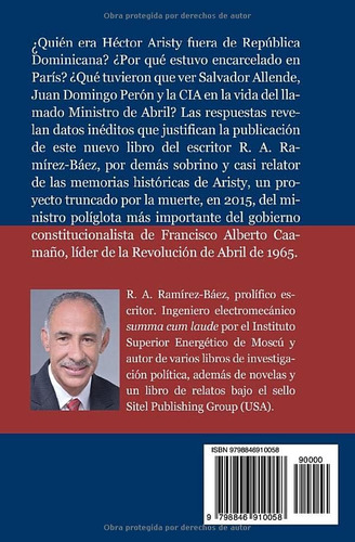 Livro: Héctor Aristy: Entre Salvador Allende, Juan D Perón