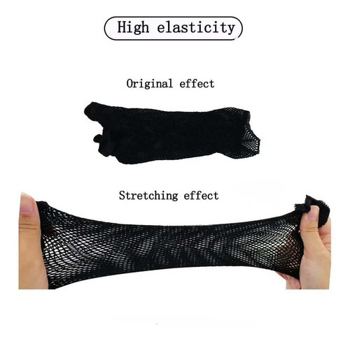Malla Tejida Elástica Set X3 Gorro Para Cabello Reutilizable