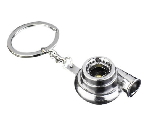 Llavero Turbina Turbo Autos Souvenirs Color Plata