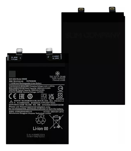 Pila Bateria Compatible Con Redmi K50 K50 Pro Bm5e 4880mah