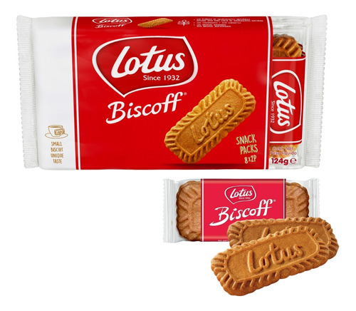 16 Biscoitos - Biscoito Bolacha Belga - Lotus Biscoff 