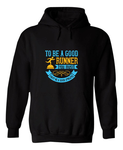Sudadera Hombre Hoodie Running Correr Maratón 044