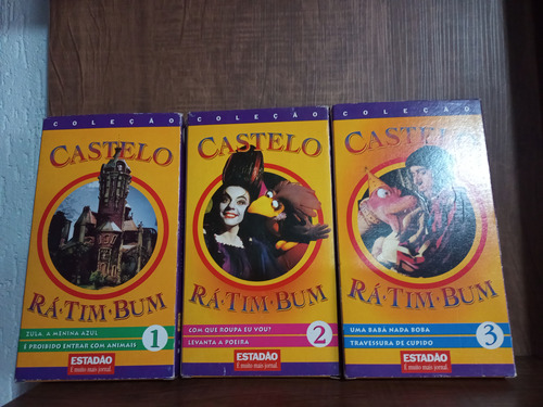 Coleção Castelo Tá Tim Bum 3 Vhs Usados Na Condição (Usado)