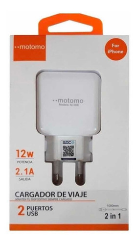 Cargador Para iPhone 5 Al 11 Pro Max 2.1 Mah 12 W Rápido!!