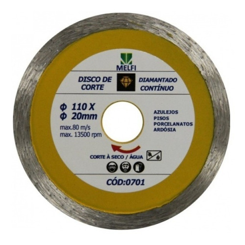 Disco Diamantado Contínuo Kit Com 5