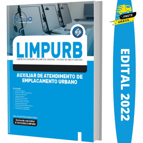 Apostila Limpurb Cuiabá Mt - Auxiliar Emplacamento Urbano