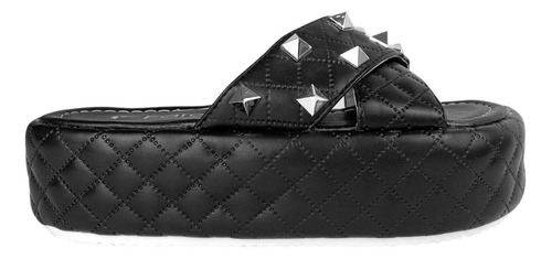 Sandalias Dama Plataformas Negras Casual Mujer Athena Fareli