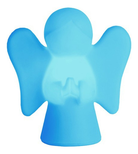 Lampara De Mesa Ángel Azul Luces Decorativas Opción Veladora