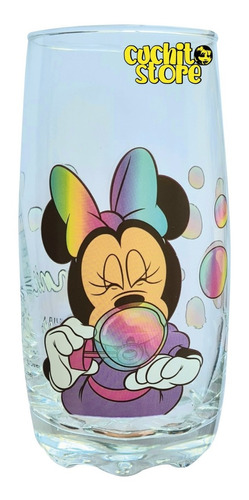Vaso De Vidrio Minnie Mouse Disney Original Con Caja