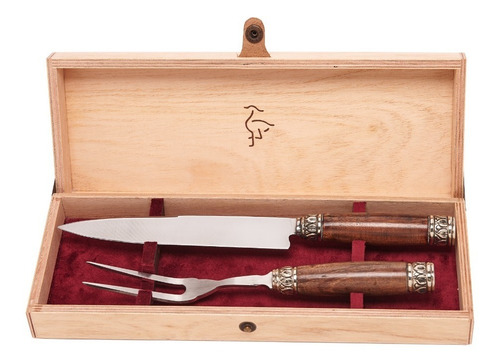 Imagen 3 de 7 de Juego Asado Real | Cuchillo Y Tenedor Para Parrilla